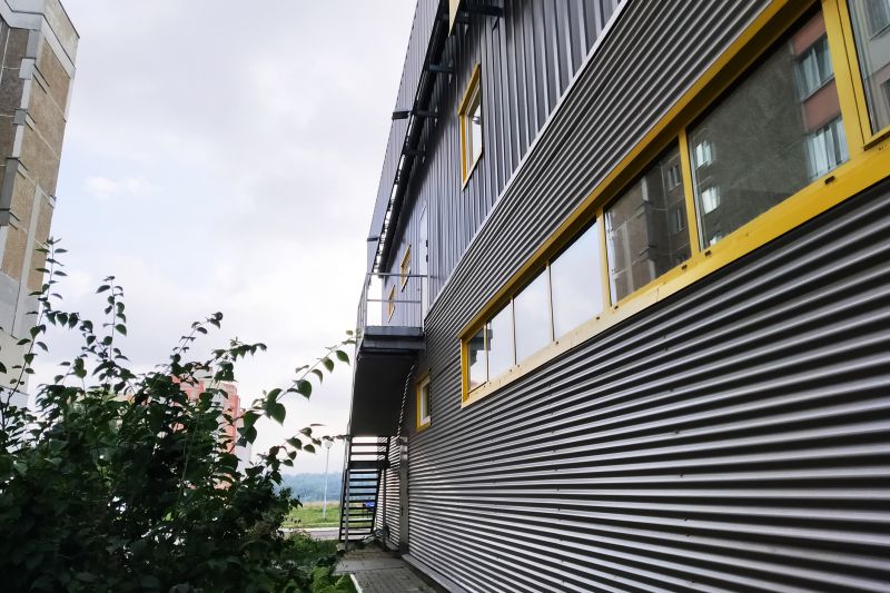 Corrugated Metal Siding Repair detail
